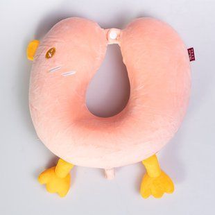 Подушка для шиї Duck U-подібна рожева HP-56-4P фото