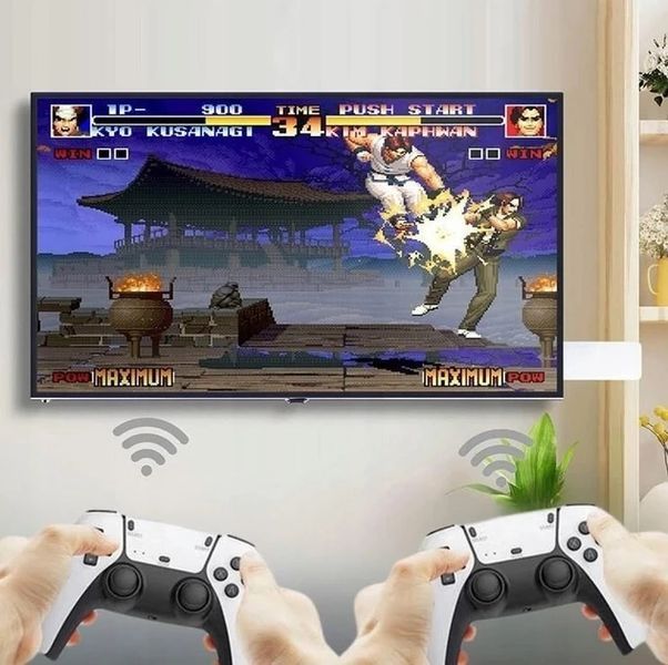 Ігрова консоль приставка 2.4G WIRELESS CONTROR GAMEPAD M15, приставка ігрова і два бездротових джойстика 01485 фото