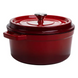 Кокотница чугунная эмалированная 4,5 л, красный HP-1-19-RED фото 6