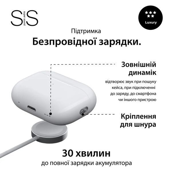 Беспроводные Bluetooth-наушники SmartX Pro 2 Luxury вакуумные, белые SAP2L фото