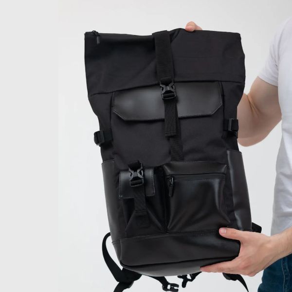 Рюкзак Rolltop мужской женский для путешествий и ноутбука, Ролтоп большой для города ws48652 фото