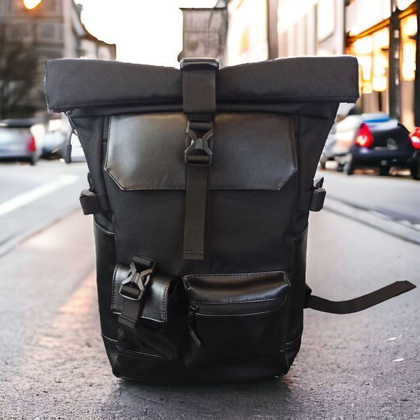 Рюкзак Rolltop мужской женский для путешествий и ноутбука, Ролтоп большой для города ws48652 фото