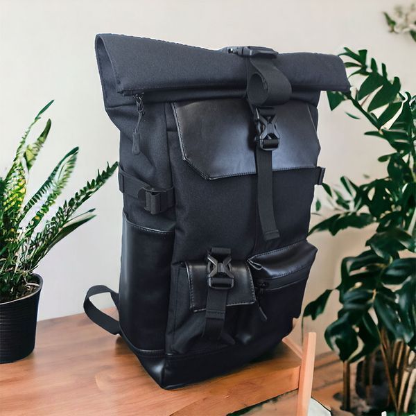 Рюкзак Rolltop мужской женский для путешествий и ноутбука, Ролтоп большой для города ws48652 фото