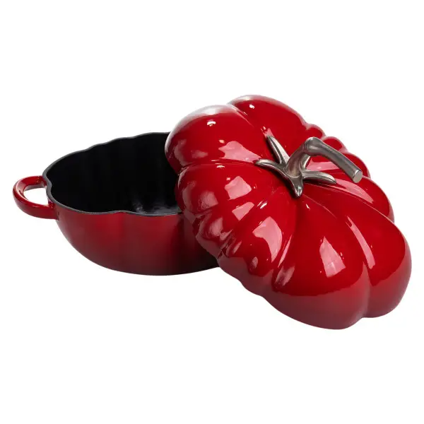 Каструля чавунна емальована Iron Tomato 2,5 л, червоний HP-FLG-20 RED фото