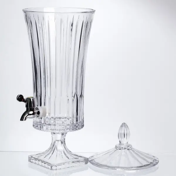 Лимонадниця скляна на ніжці Lemon Dispenser 4.5 л з краником HP-34-68 фото