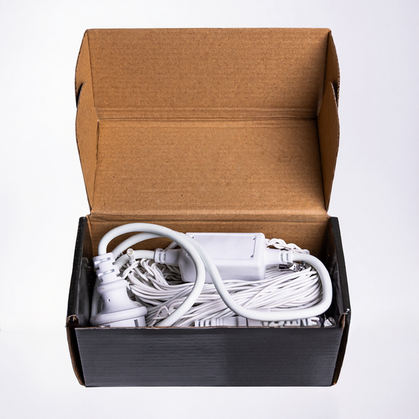 Новорічна гірлянда вулична Бахрома 6 м 105 LED білий провід Білий 6МWW фото