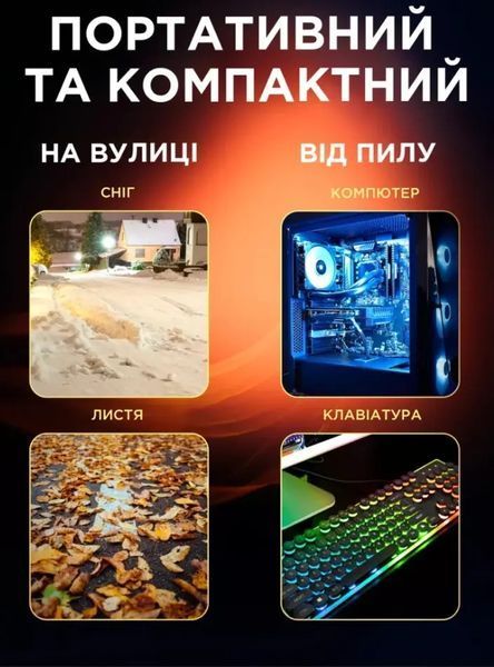 Воздуходувка 2 в 1 беспроводная электрическая для листьев, пылесборник BLOWER LY-4 20502949 фото