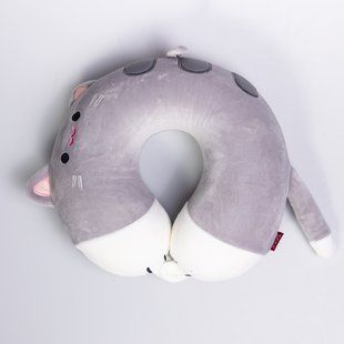 Подушка для шиї Kitty U-подібна, сірий HP-56-11G фото