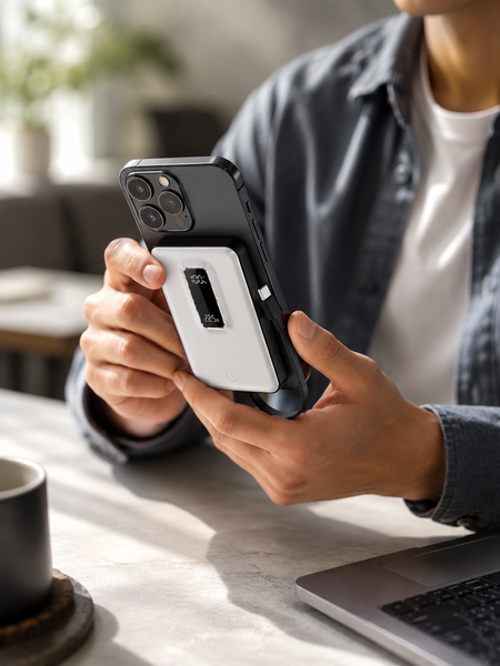 Магнітний Power Bank 10000mAh зі швидкою зарядкою 22.5W Gemei As-AD фото
