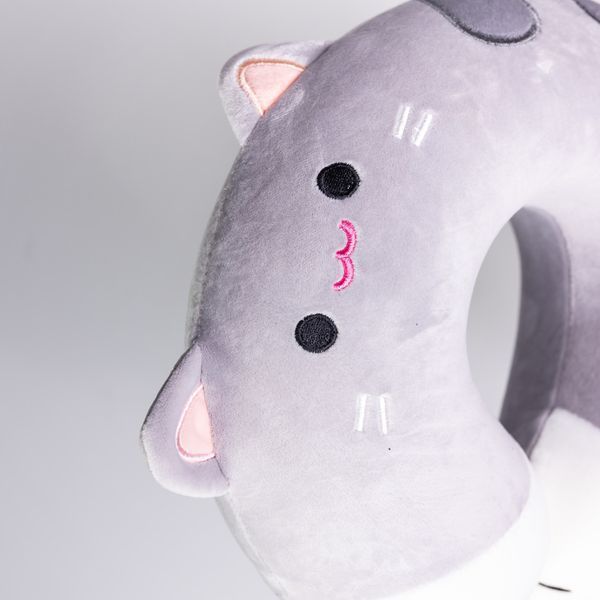 Подушка для шиї Kitty U-подібна, сірий HP-56-11G фото