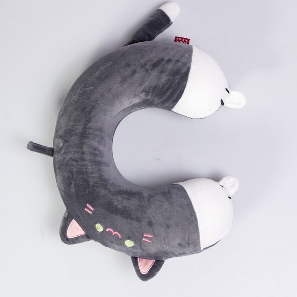 Подушка для шиї Kitty U-подібна темно-сіра HP-56-11BG фото