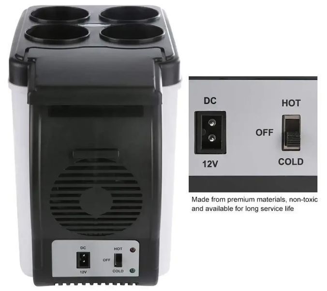 Автомобільний міні-холодильник Cooling and Warming Refrigerator 6L, Холодильник для машини 2054171 фото