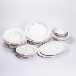 Столовый сервиз из фарфора Claire на 6 персон 27 предметов HP-HK-2 фото
