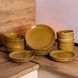 Столовый сервиз 24 предмета набор столовой посуды из керамики на 6 персон Горчичный HP-31-2 HP-31-2 фото 2