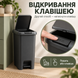 ВІДРО ДЛЯ СМІТТЯ З КРИШКОЮ ТА ПЕДАЛЛЮ АНТРАЦИТ 20л BIN-01 20L ANTHRACITE фото 6
