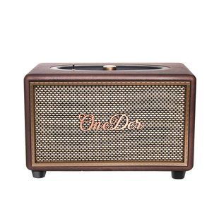 Портативная колонка OneDer D6 BT/TF/USB/AUX 40 Вт, коричневая D6BR фото