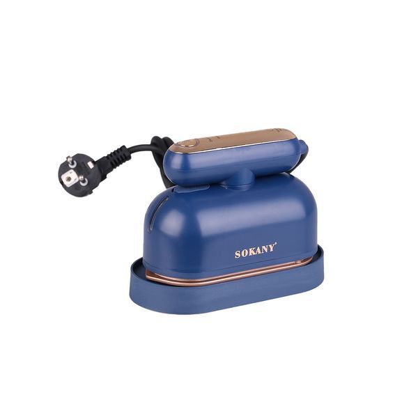 Дорожный утюг SOKANY SK-3064 для сухой и влажной глажки, синий SK3064NB фото