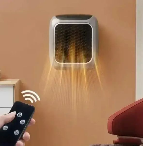 Обогреватель портативный с пультом Heater Turbo 800 Wt Керамический мини обогреватель дуйчик от сети WT800 фото