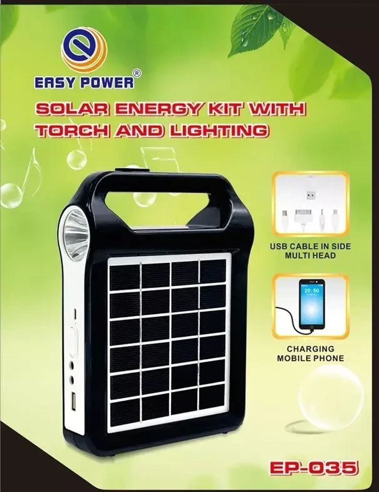 Купить Фонарь-Power Bank-блютуз (2400mAh) с солнечной панелью EP-035 ...