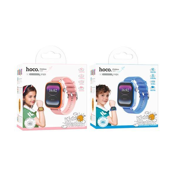 Дитячий Смарт Годинник Hoco Y101 4G GPS Колір Рожевий 6942007626422 фото