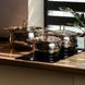Каструлі нержавіюча сталь індукційні набір 3 штуки з кришками і товстим дном HP33525W фото 1