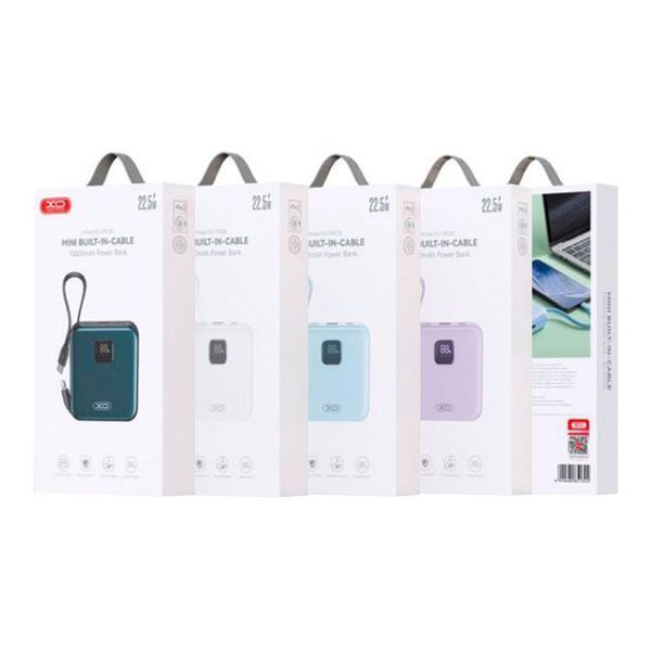 Павербанк XO PR235 22.5W with built-in iP and TYPE-C cable 10000 mAh ЦУ-00043758 фото