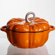 Кастрюля чугунная эмалированная Iron Pumpkin 3,5 л, кокотница жаровня оранжевый HP-FLG-19 ORANGE фото 1
